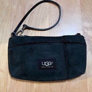 UGG Black Suede Wristlet